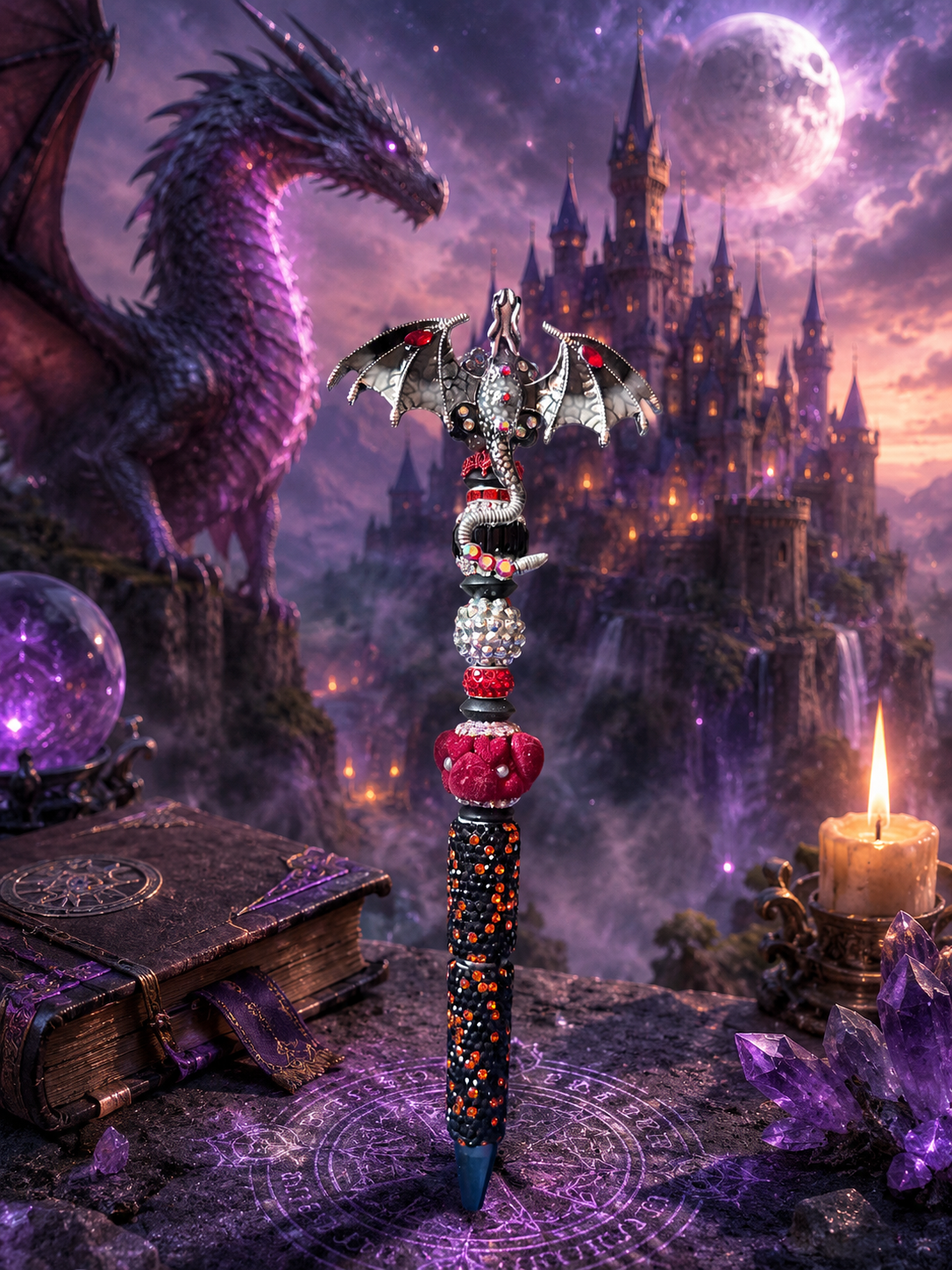Red & Black Dragon Pen