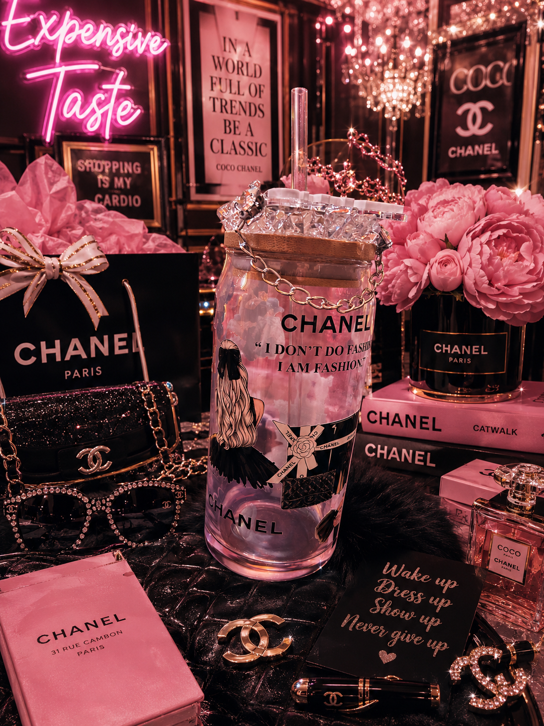 16 oz Chanel inspired